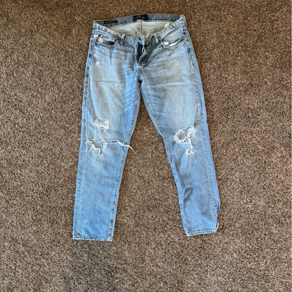 Distressed Light Blue Women's Jeans